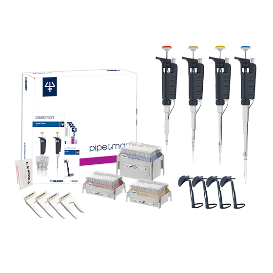 ギルソン ピペットマンP2 PIPETMAN 4-Pipette Kit, P2, P20, P200, P1000